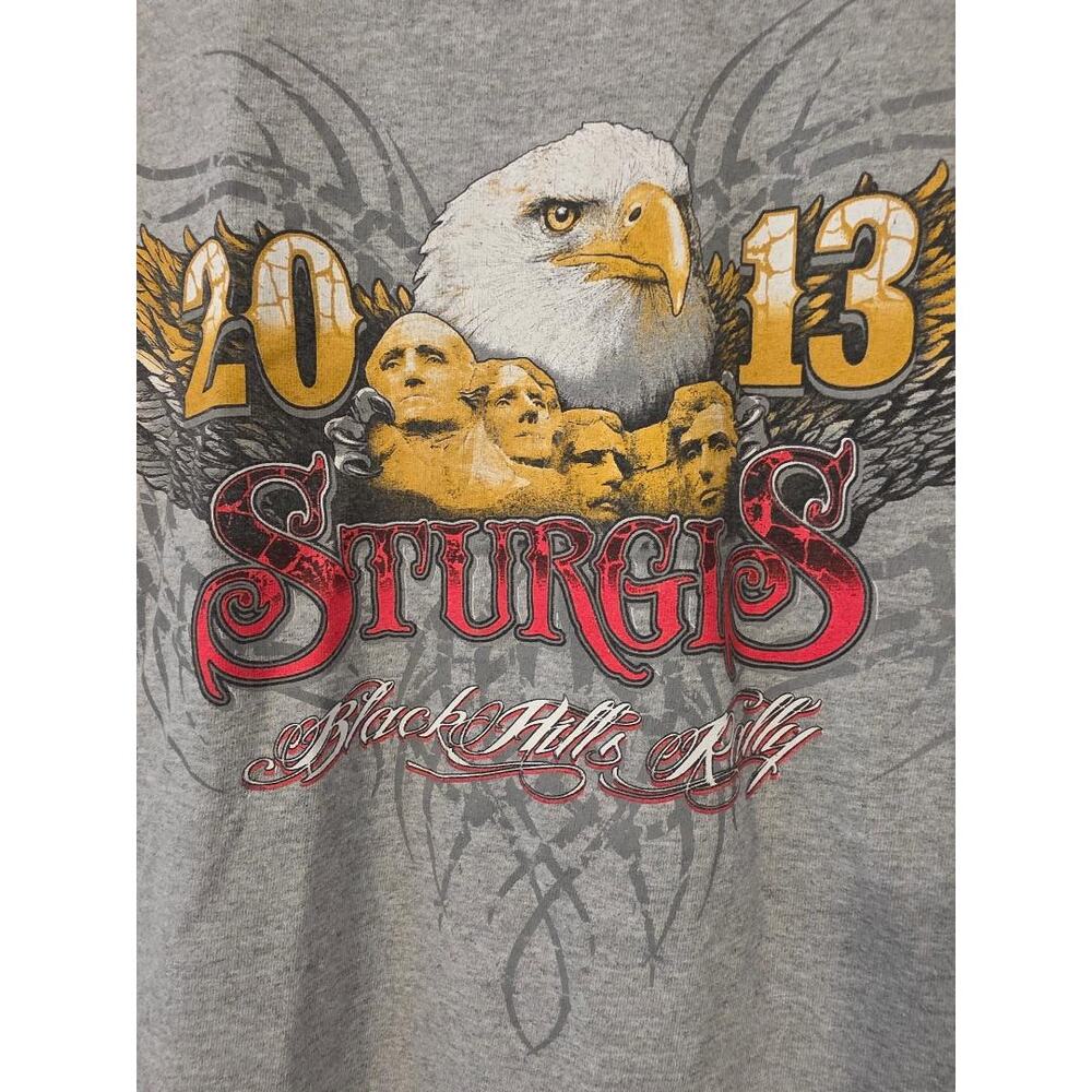 Sturgis Black Hills Rally Shirt 2013 Biker Graphic Tee Y2K Grunge L - Picture 4 of 6